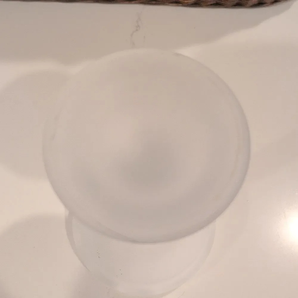 Frosted Glass Turret Pillar Candleholder Spring Castle Garden - Picture 7 of 10